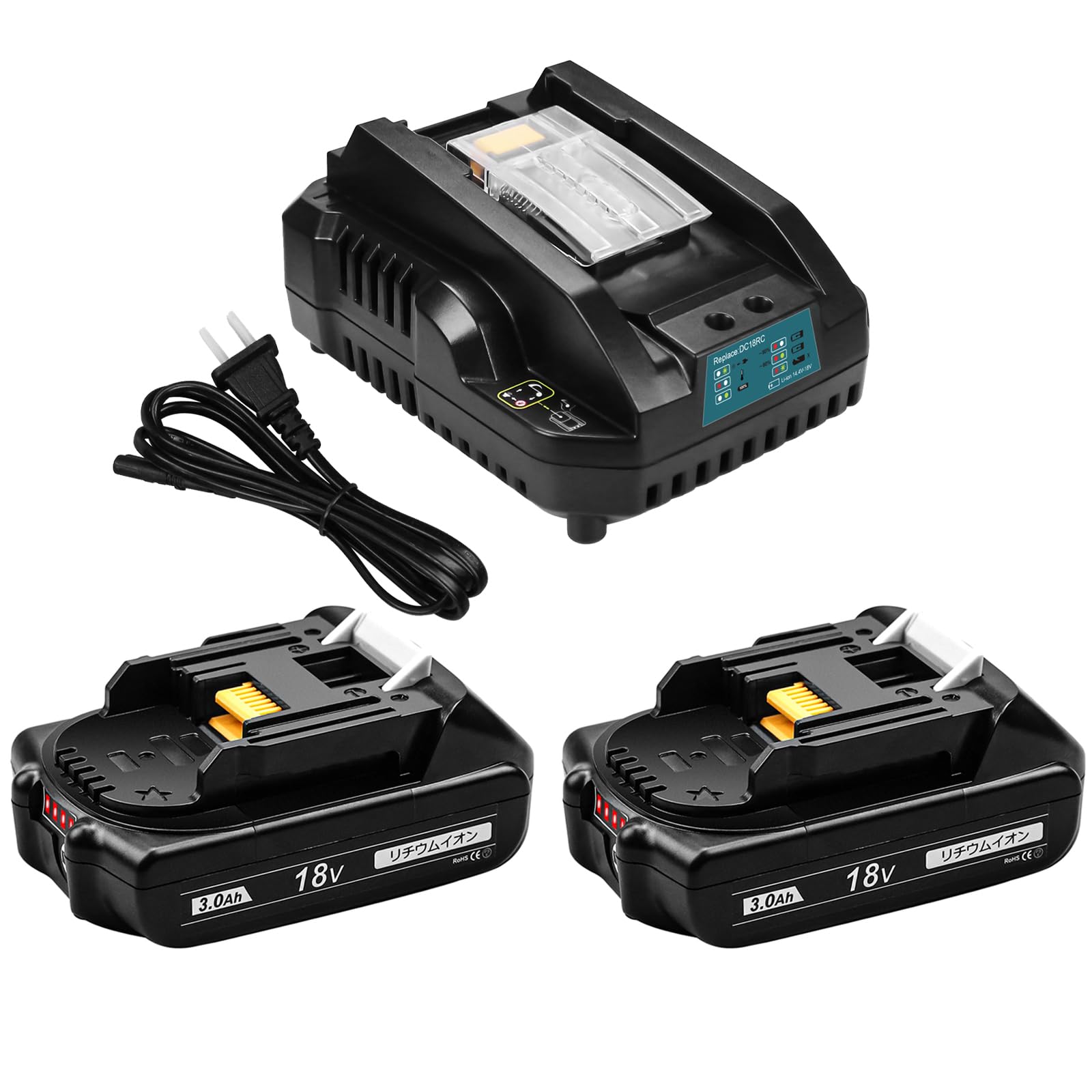 Совместимый с VANKO Makita 18v BL1830B набор из 2 зарядных устройств Makita 18v с зарядным устройством DC18RC компактный совместимый с Makita 18v BL1815N BL1820B BL1830B
Совместимый с VANKO Makita 18v BL1830B набор из 2 зарядных устройств Makita 18v с зарядным устройством DC18RC компактный совместимый с Makita 18v BL1815N BL1820B BL1830B