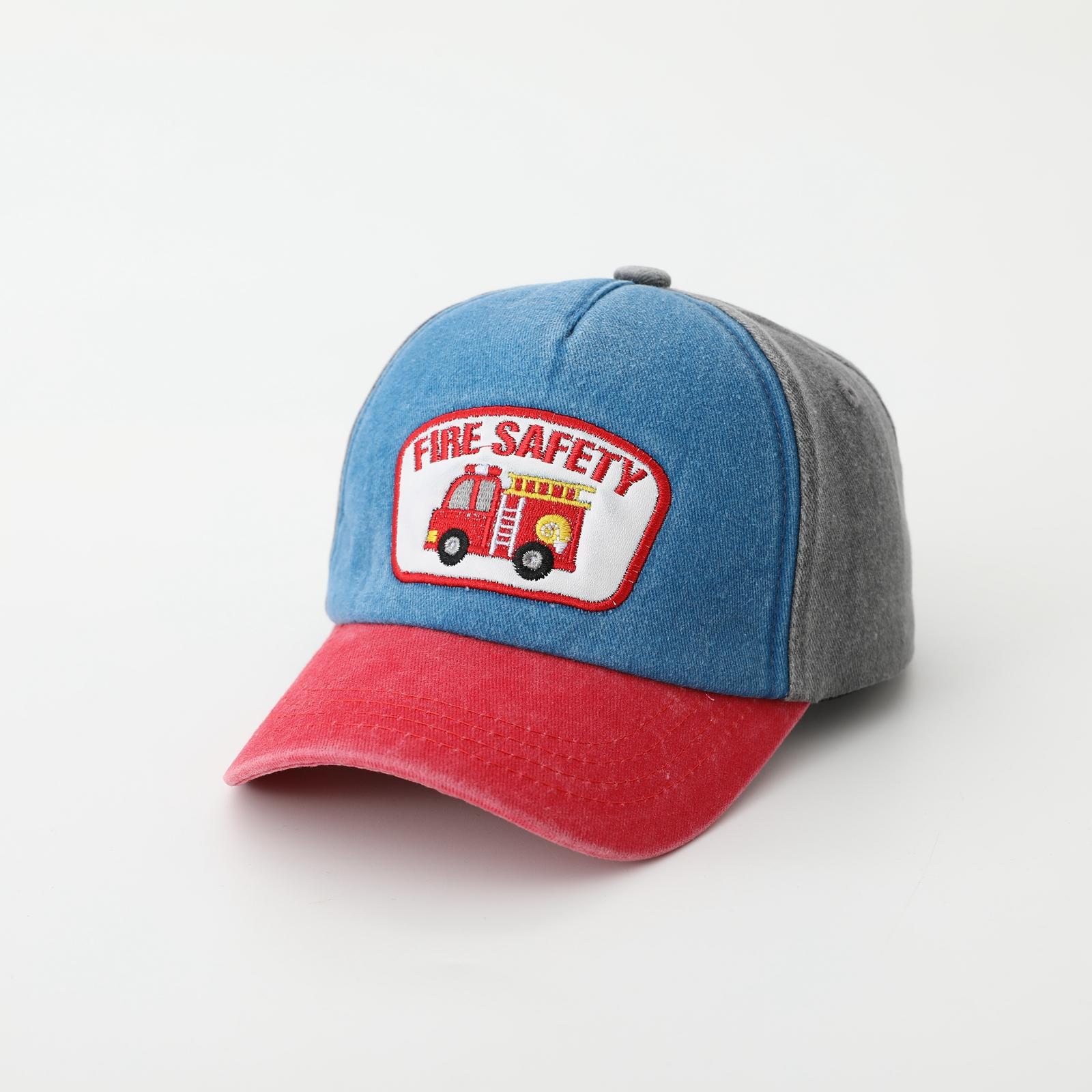 Fashionable casual patchwork washed children s baseball cap with appliqués and embroidered cartoon fire engine sun hat One Size
Fashionable casual patchwork washed children s baseball cap with appliqués and embroidered cartoon fire engine sun hat One Size