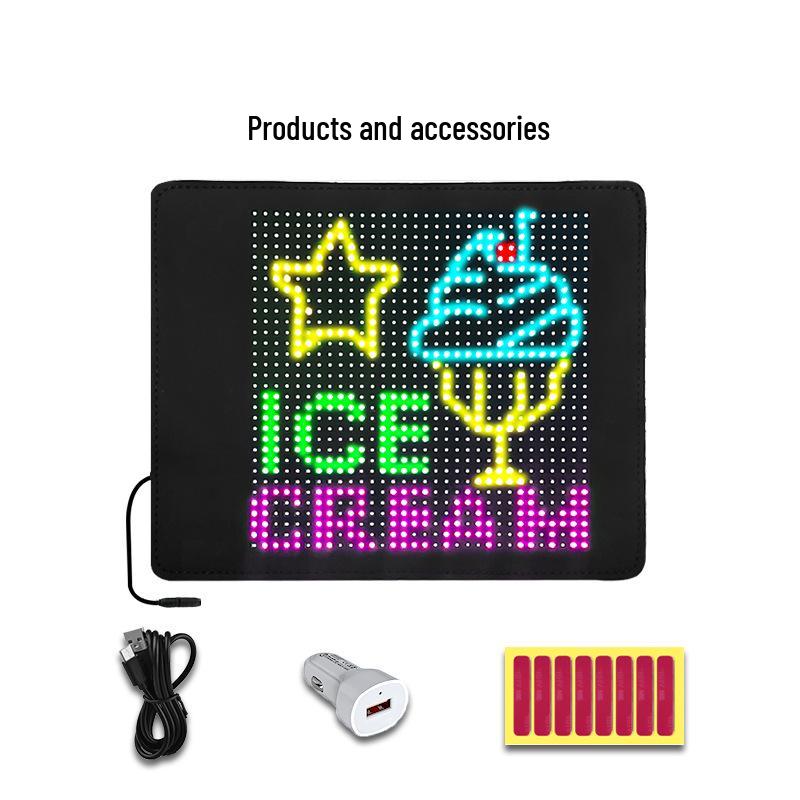 Ультратонкий светодиодный редактируемый экран для выражения на заднем стекле автомобиля - Гибкий автомобильный дисплей 230x187 mm
Ультратонкий светодиодный редактируемый экран для выражения на заднем стекле автомобиля - Гибкий автомобильный дисплей 230x187 mm