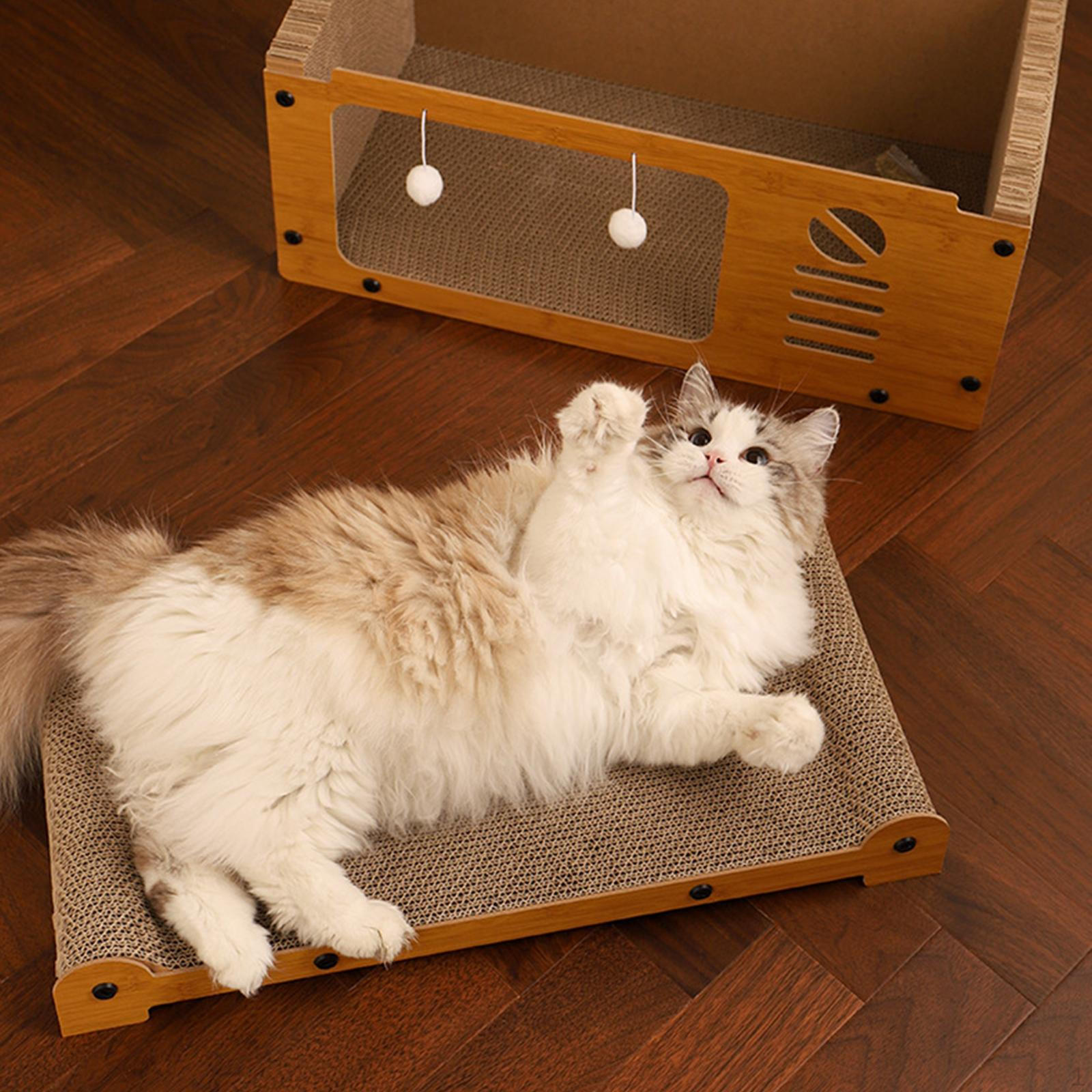 Кошачий гофрированный домик для котят, игрушка для шлифовки когтей, прочная мебель для укрытия, защита, гостиная
Кошачий гофрированный домик для котят, игрушка для шлифовки когтей, прочная мебель для укрытия, защита, гостиная