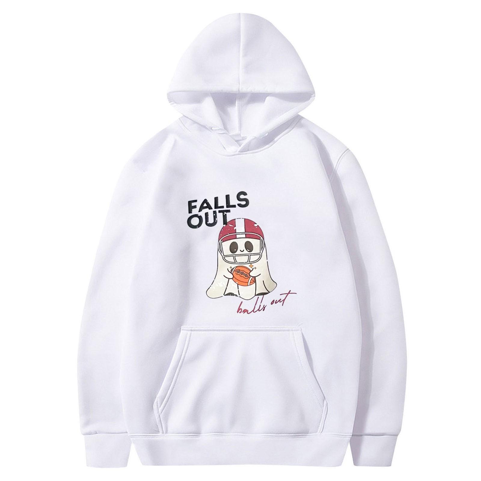 Женская однотонная толстовка с капюшоном с длинным рукавом и принтом на Хэллоуин M белый
Женская однотонная толстовка с капюшоном с длинным рукавом и принтом на Хэллоуин M белый