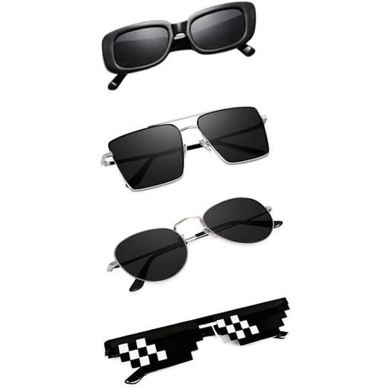 Sheomy Unisex Combo offer pack of 4 shades glasses Pento Sunglasses Rectangle Retro Vintage Narrow Women::Men , PN-322
Sheomy Unisex Combo offer pack of 4 shades glasses Pento Sunglasses Rectangle Retro Vintage Narrow Women::Men , PN-322