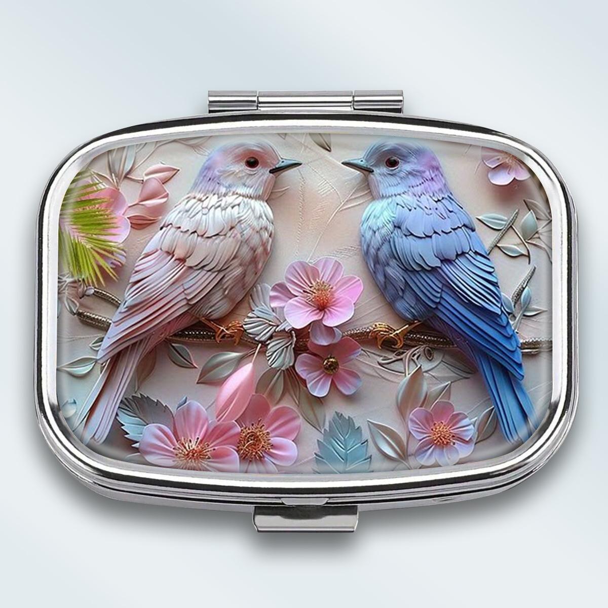 Portable Pill Box with 2 Compartments, Mini Metal Medicine Organizer Case, Cute Printed Pill Container for Vitamins, Pills, Jewelry, Travel, Daily Use різнокольоровий
Portable Pill Box with 2 Compartments, Mini Metal Medicine Organizer Case, Cute Printed Pill Container for Vitamins, Pills, Jewelry, Travel, Daily Use різнокольоровий