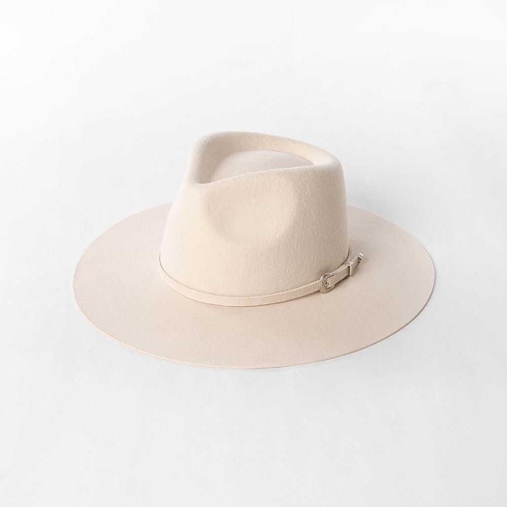 Wool Fedora Hat Stylish VintageAutumn/Winter Collection Wide Brim Decorated with Wool Band Adult Unisex Fashion Accessory L59CM
Wool Fedora Hat Stylish VintageAutumn/Winter Collection Wide Brim Decorated with Wool Band Adult Unisex Fashion Accessory L59CM