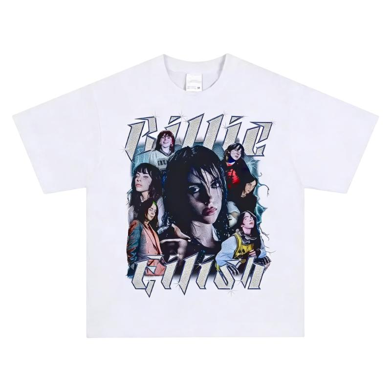 Billie Eilish TShirt Dark Alternative Pop Music Graphic Print Pure Cotton Crew Neck Streetwear Fashion Tops For Fans 4XL
Billie Eilish TShirt Dark Alternative Pop Music Graphic Print Pure Cotton Crew Neck Streetwear Fashion Tops For Fans 4XL