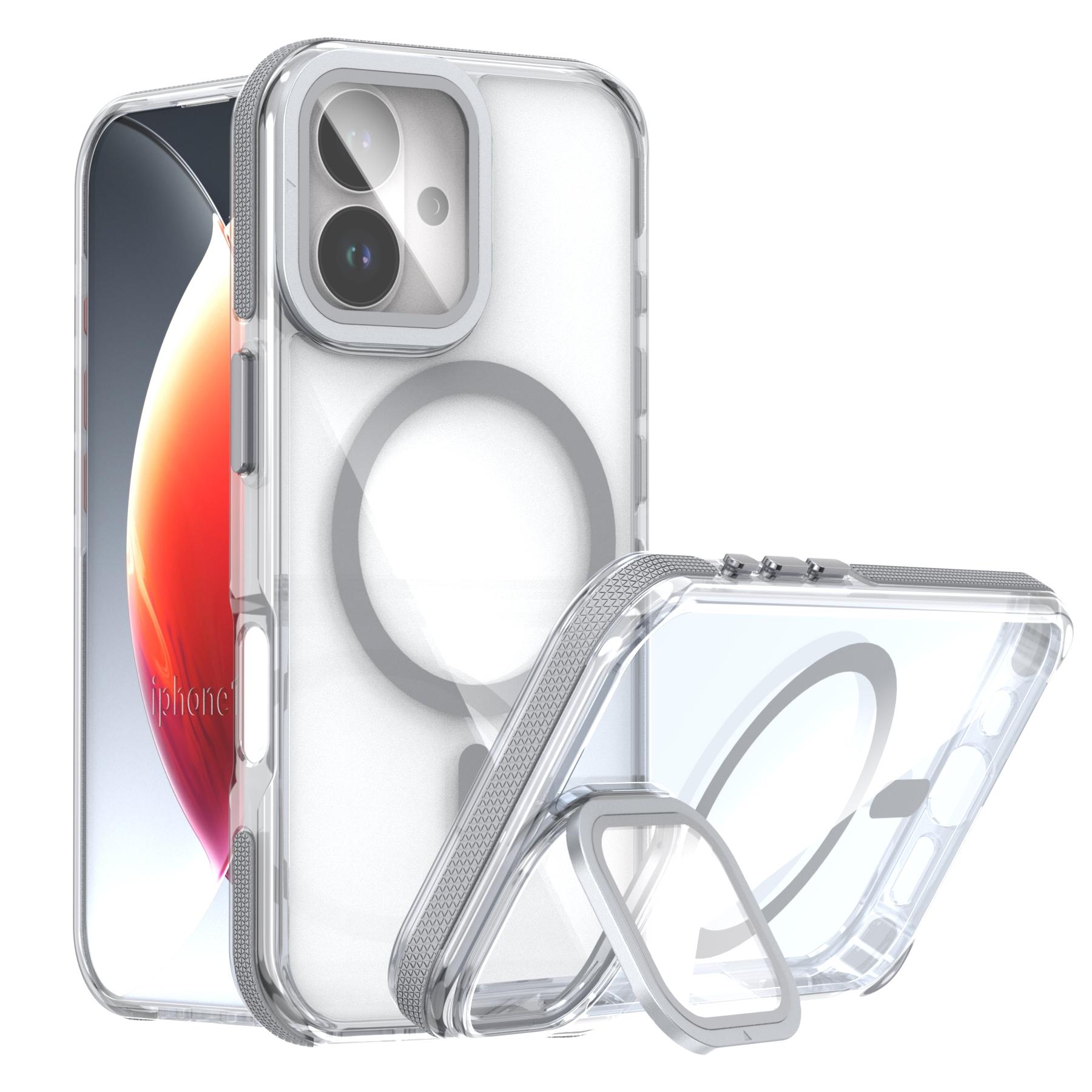 For iPhone 17 Magnetic Case TPU Acrylic Clear Phone Back Cover with Lens Protector Kickstand
For iPhone 17 Magnetic Case TPU Acrylic Clear Phone Back Cover with Lens Protector Kickstand