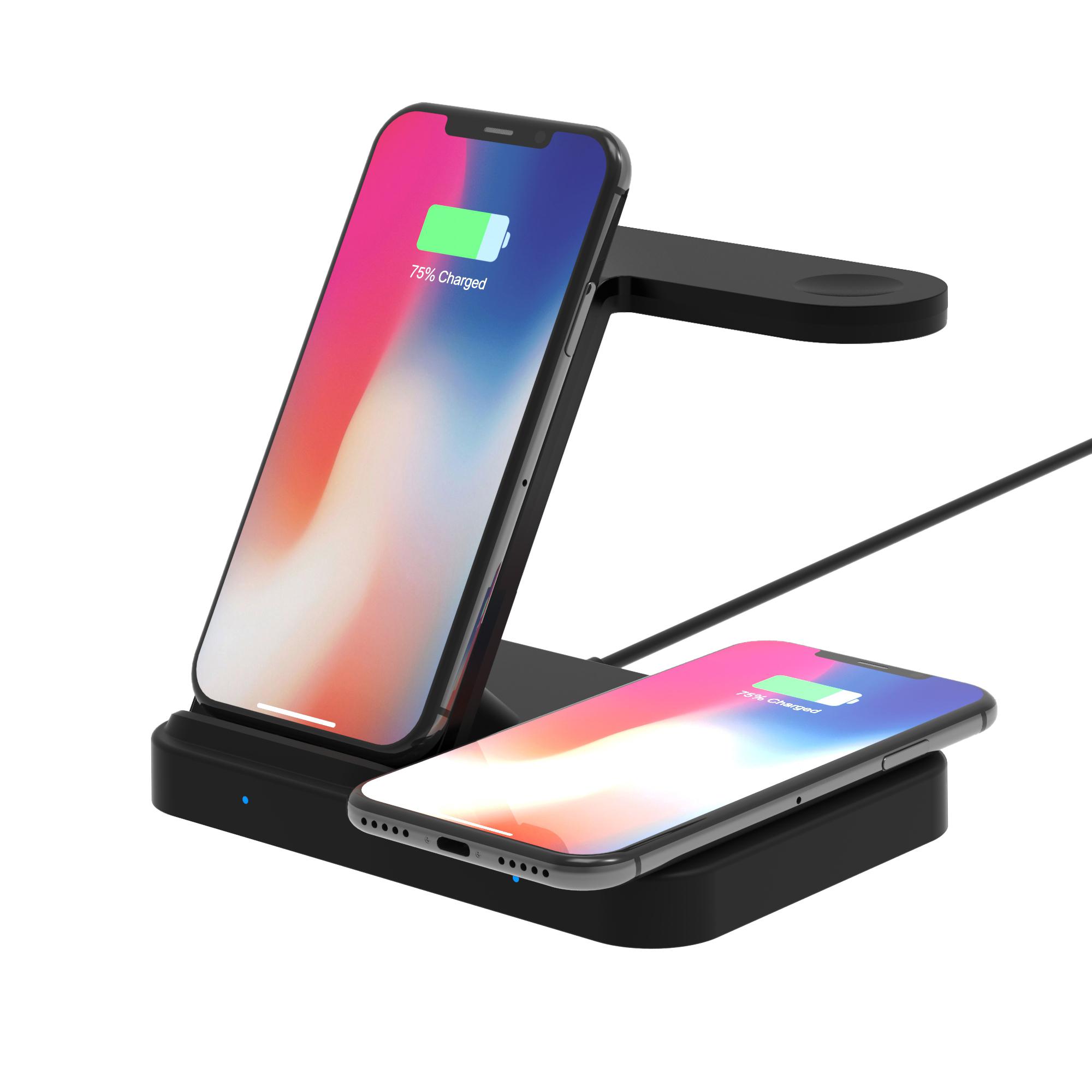 F15 3-in-1 Wireless Charger Stand Qi 15W Fast Charging Station for Phone/iWatch/AirPods
F15 3-in-1 Wireless Charger Stand Qi 15W Fast Charging Station for Phone/iWatch/AirPods