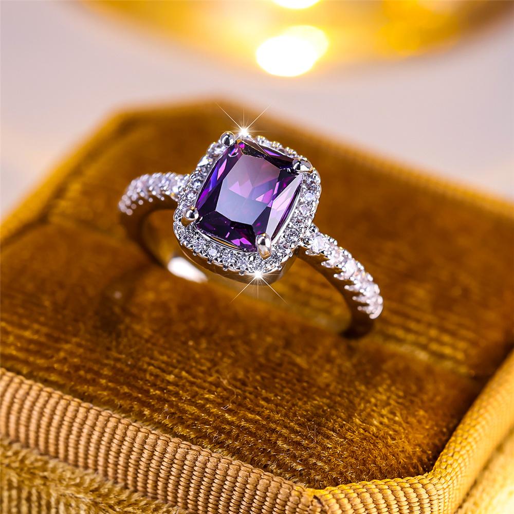Luxury Female Purple Zircon Stone Engagement Ring Charm Silver Color Wedding Jewelry For Women 13
Luxury Female Purple Zircon Stone Engagement Ring Charm Silver Color Wedding Jewelry For Women 13