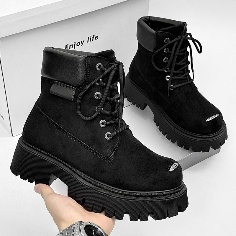 Yellow Designer Ankle Boots Men Autumn Outdoor Suede Boots Fashion High Top Platform Men Shoes Outdoor Tooling Motorcycle Boot 39
Yellow Designer Ankle Boots Men Autumn Outdoor Suede Boots Fashion High Top Platform Men Shoes Outdoor Tooling Motorcycle Boot 39