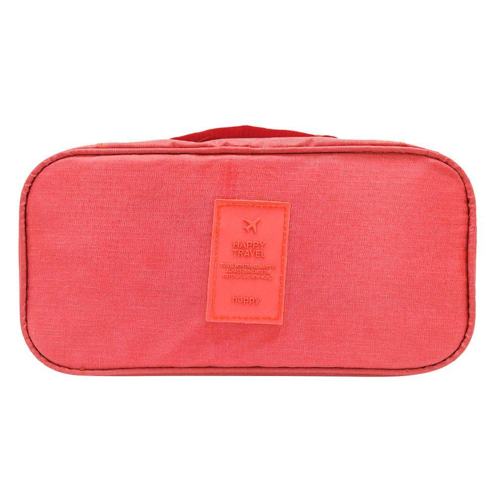 Вместимость Домашняя организация Дорожные аксессуары Дорожная сумка для бюстгальтера Сумка для сортировки нижнего белья Сумка для хранения розовый