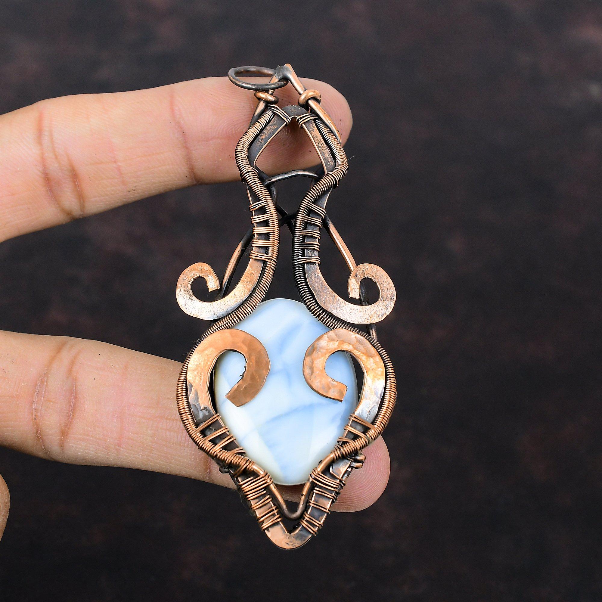 Подвеска Owyhee Blue Opal, подвеска из медной проволоки с драгоценным камнем, подвеска ручной работы, медные украшения, стильная подвеска, подарок для мамы, украшения из проволоки
Подвеска Owyhee Blue Opal, подвеска из медной проволоки с драгоценным камнем, подвеска ручной работы, медные украшения, стильная подвеска, подарок для мамы, украшения из проволоки