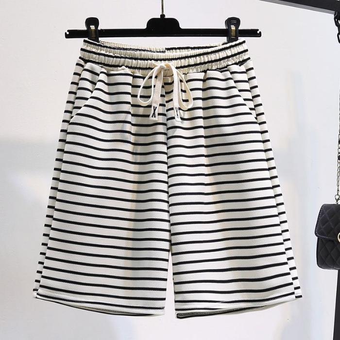 Черно-белые полосатые шорты женские летние бриджи с широкими штанинами повседневные для бега и спорта горячие штаны слим-эффект S белый
Черно-белые полосатые шорты женские летние бриджи с широкими штанинами повседневные для бега и спорта горячие штаны слим-эффект S белый