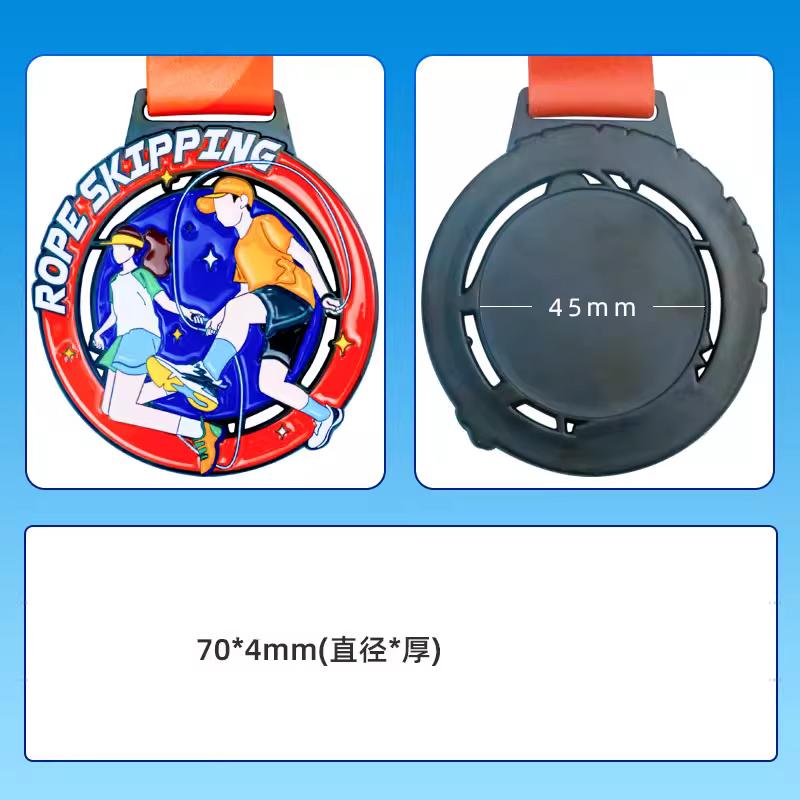 Customization Jumping Rope Metal Medal, Gold, Silver, Copper, Black, Student Souvenirs Award, Hanging Around the Neck Decor, 1Pc
Customization Jumping Rope Metal Medal, Gold, Silver, Copper, Black, Student Souvenirs Award, Hanging Around the Neck Decor, 1Pc