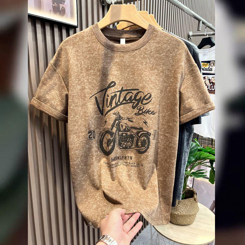 Летняя футболка с коротким рукавом с принтом мотоцикла, мужская, в американском ретро-стиле, с круглым вырезом, свободная, повседневная, универсальная, модная, мужской топ 4XL
Летняя футболка с коротким рукавом с принтом мотоцикла, мужская, в американском ретро-стиле, с круглым вырезом, свободная, повседневная, универсальная, модная, мужской топ 4XL