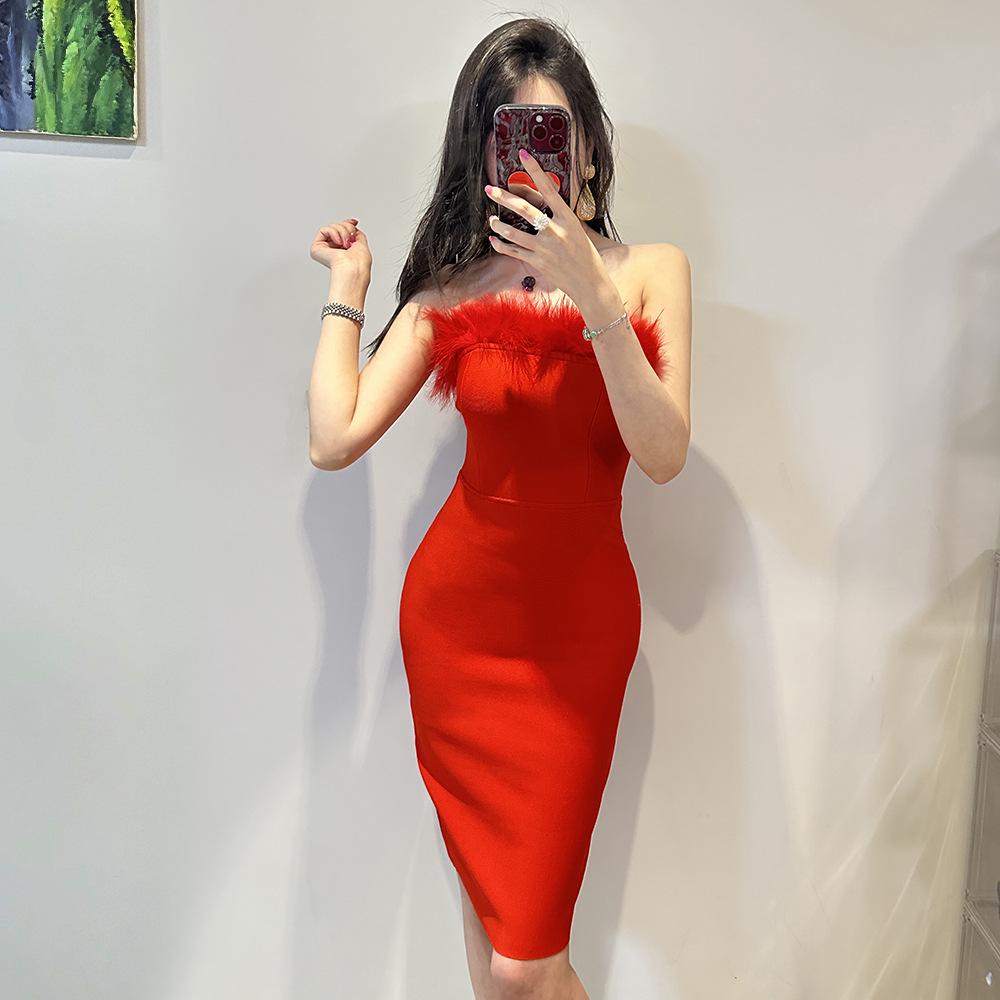 Crimson Feather Strapless Sexy Fashion Vacation Dress for Weddings and Events M красный
Crimson Feather Strapless Sexy Fashion Vacation Dress for Weddings and Events M красный