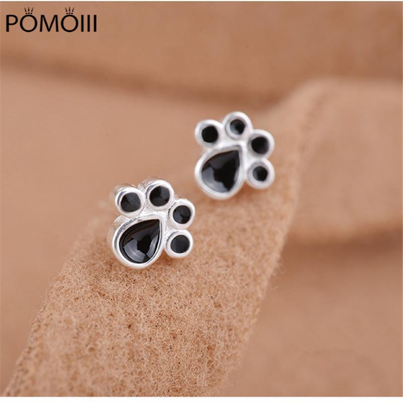 Серьги-гвоздики из стерлингового серебра 925 пробы с черной кошачьей лапой для женщин, гипоаллергенные ювелирные изделия Pendientes eh193
Серьги-гвоздики из стерлингового серебра 925 пробы с черной кошачьей лапой для женщин, гипоаллергенные ювелирные изделия Pendientes eh193