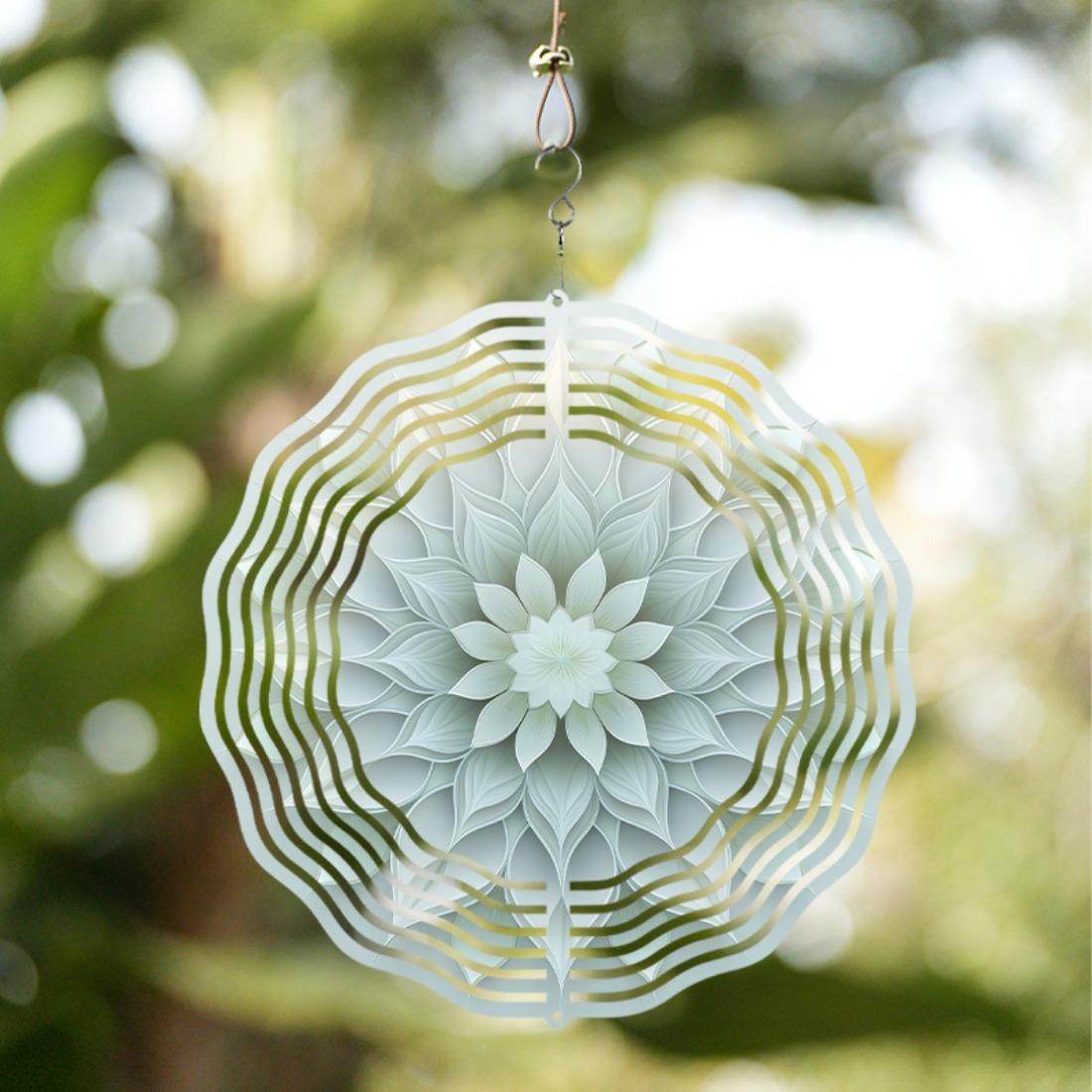 Mandala Flower Wind Chime Outdoor Garden Decor Handcrafted Metal Lotus Design Hanging Ornament for Patio Yard and Party All Season 01A
Mandala Flower Wind Chime Outdoor Garden Decor Handcrafted Metal Lotus Design Hanging Ornament for Patio Yard and Party All Season 01A