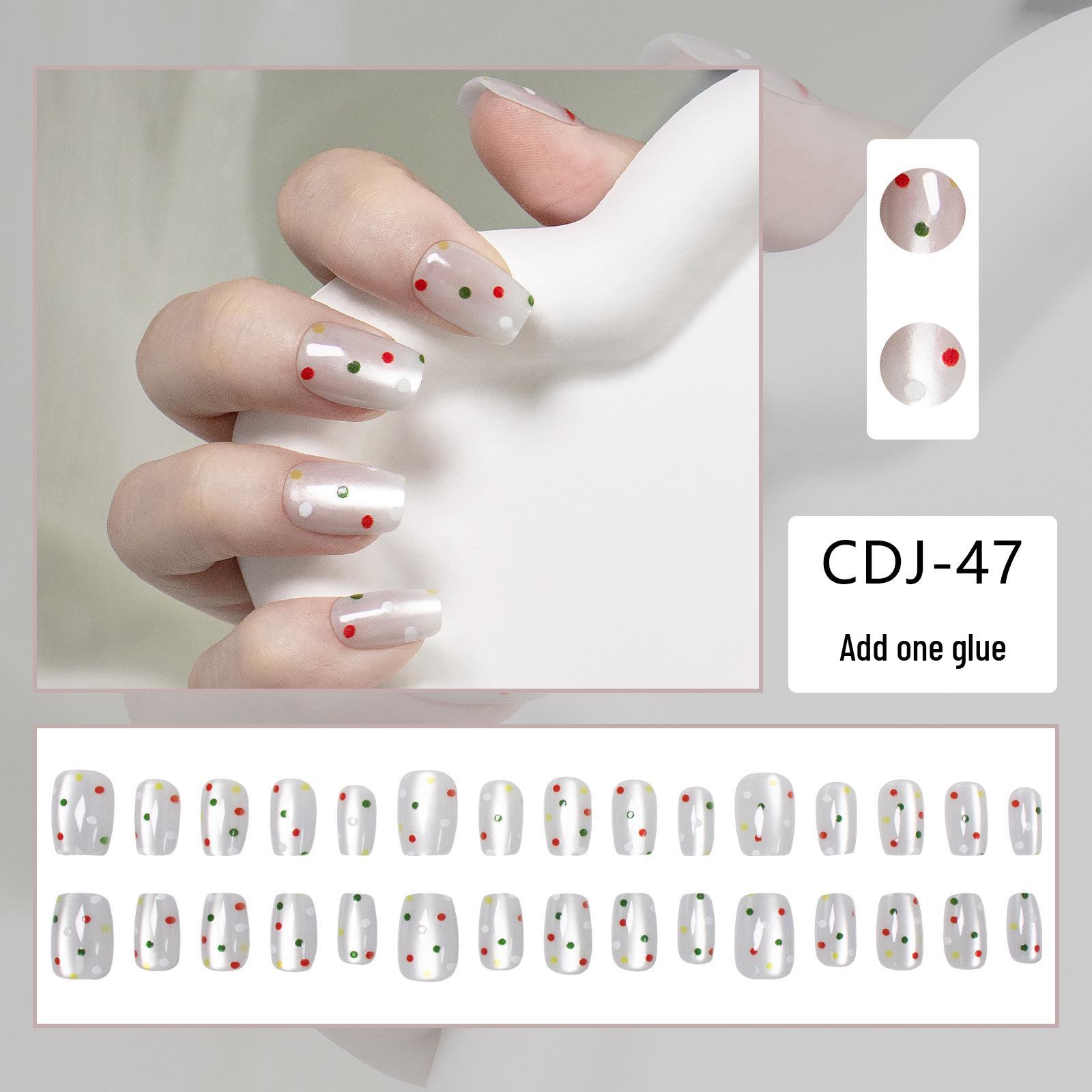 30 Pcs Crystal Cat Eye Polka Dot Wearable Nail Art Pieces - Cute & Fresh
30 Pcs Crystal Cat Eye Polka Dot Wearable Nail Art Pieces - Cute & Fresh