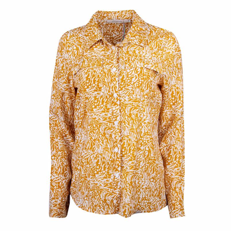 Женская рубашка с длинными рукавами и желтыми цветами LA FEE MARABOUTEE
Женская рубашка с длинными рукавами и желтыми цветами LA FEE MARABOUTEE