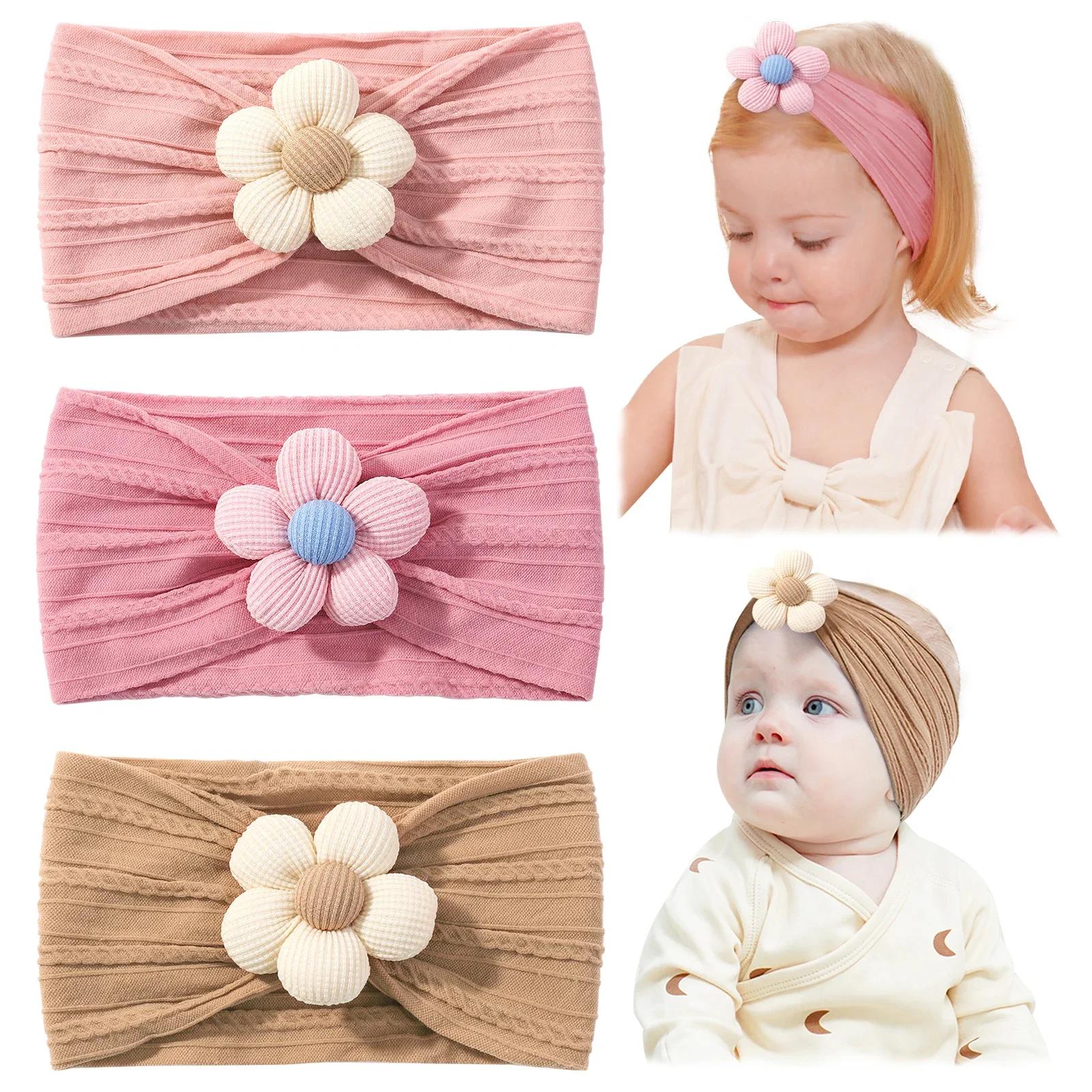 3Pcs/set Soft Nylon Headscarf Suitable for Newborn Baby Girls Flower Headband Elastic Hairband Turban Toddler Hair Accessories
3Pcs/set Soft Nylon Headscarf Suitable for Newborn Baby Girls Flower Headband Elastic Hairband Turban Toddler Hair Accessories