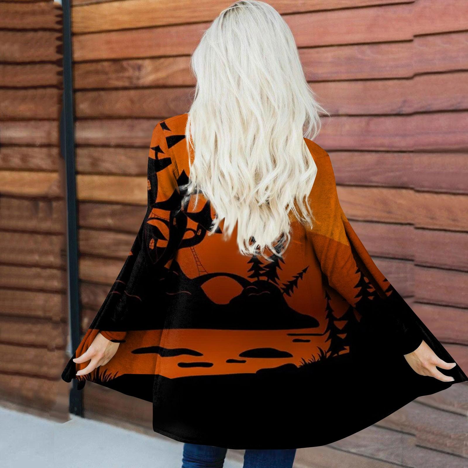 Женская мода, повседневный кардиган с принтом на Хэллоуин, средней длины, куртка с длинными рукавами, пальто XXXL жёлтый
Женская мода, повседневный кардиган с принтом на Хэллоуин, средней длины, куртка с длинными рукавами, пальто XXXL жёлтый