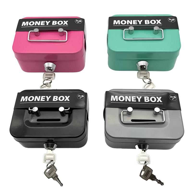Money Safe Box Lockable Cash Box With Key,Portable Piggy Box Made Of Metal Small Security Lock Box Sturdy Coin Boxes For Kids
Money Safe Box Lockable Cash Box With Key,Portable Piggy Box Made Of Metal Small Security Lock Box Sturdy Coin Boxes For Kids