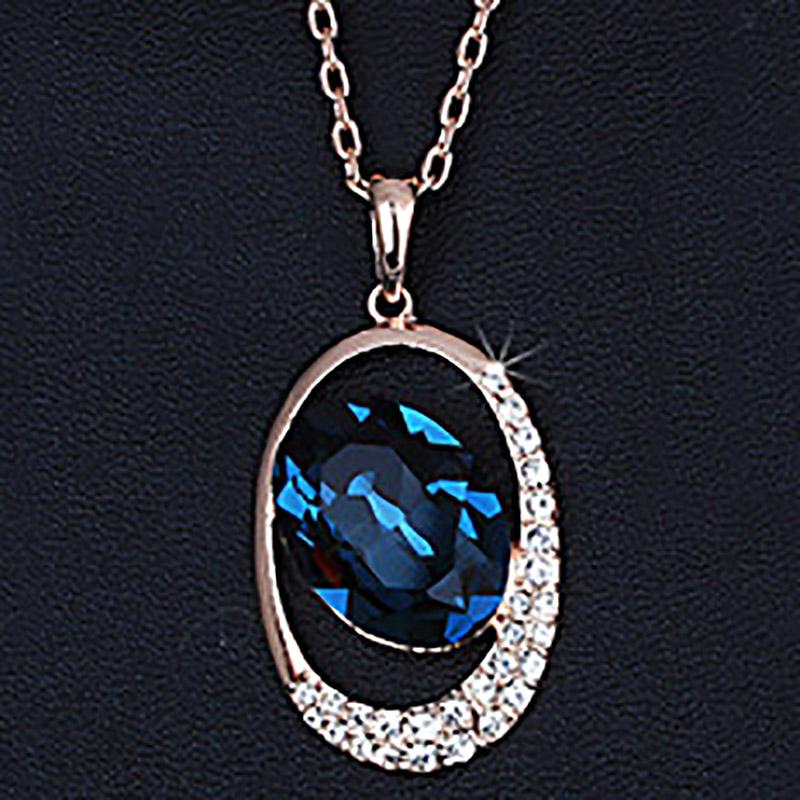 Oval Purple Crystal Wedding Necklace For Women Hollow Out Cubic Zirconia Rose Gold Color Engagement Fashion Zircon N441 синий
Oval Purple Crystal Wedding Necklace For Women Hollow Out Cubic Zirconia Rose Gold Color Engagement Fashion Zircon N441 синий