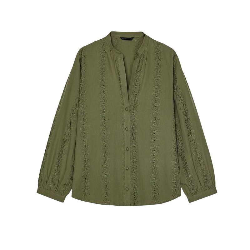 Spring New Women s Clothing Fashion Style Cut Out Embroider Fashion Minimalist Long Sleeve Lapel Shirt 8741027 Medium khaki M
Spring New Women s Clothing Fashion Style Cut Out Embroider Fashion Minimalist Long Sleeve Lapel Shirt 8741027 Medium khaki M