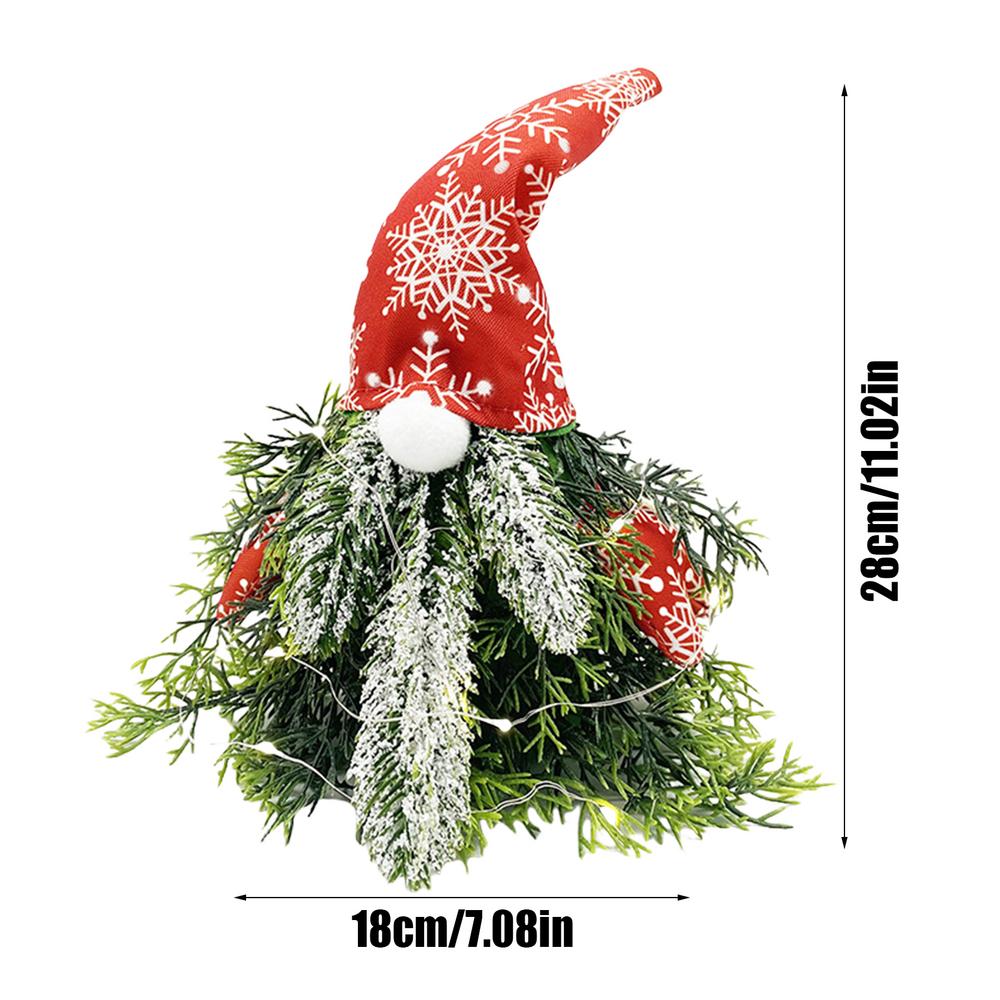 Christmas Gnome Wreath Christmas Decor Faceless Dwarf Wreath With LED String Light Festive Atmosphere Setting Props Holiday червоний
Christmas Gnome Wreath Christmas Decor Faceless Dwarf Wreath With LED String Light Festive Atmosphere Setting Props Holiday червоний