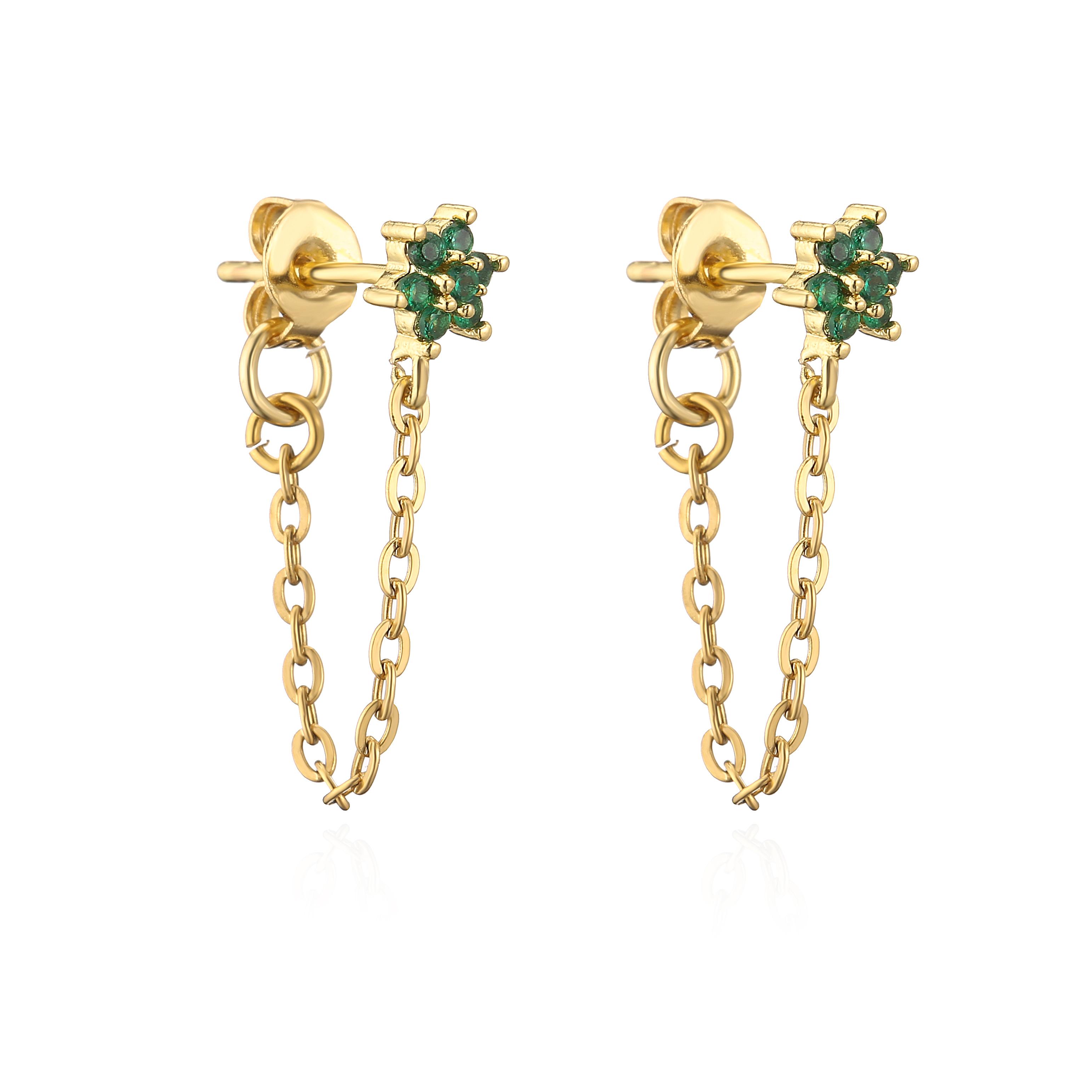 HECHENG, Gold Color Flower Chain cz Ear Earrings for Women Minimalist Ear Cuff Earrings Simple Thin Chain Wrap Earrings Gifts
HECHENG, Gold Color Flower Chain cz Ear Earrings for Women Minimalist Ear Cuff Earrings Simple Thin Chain Wrap Earrings Gifts