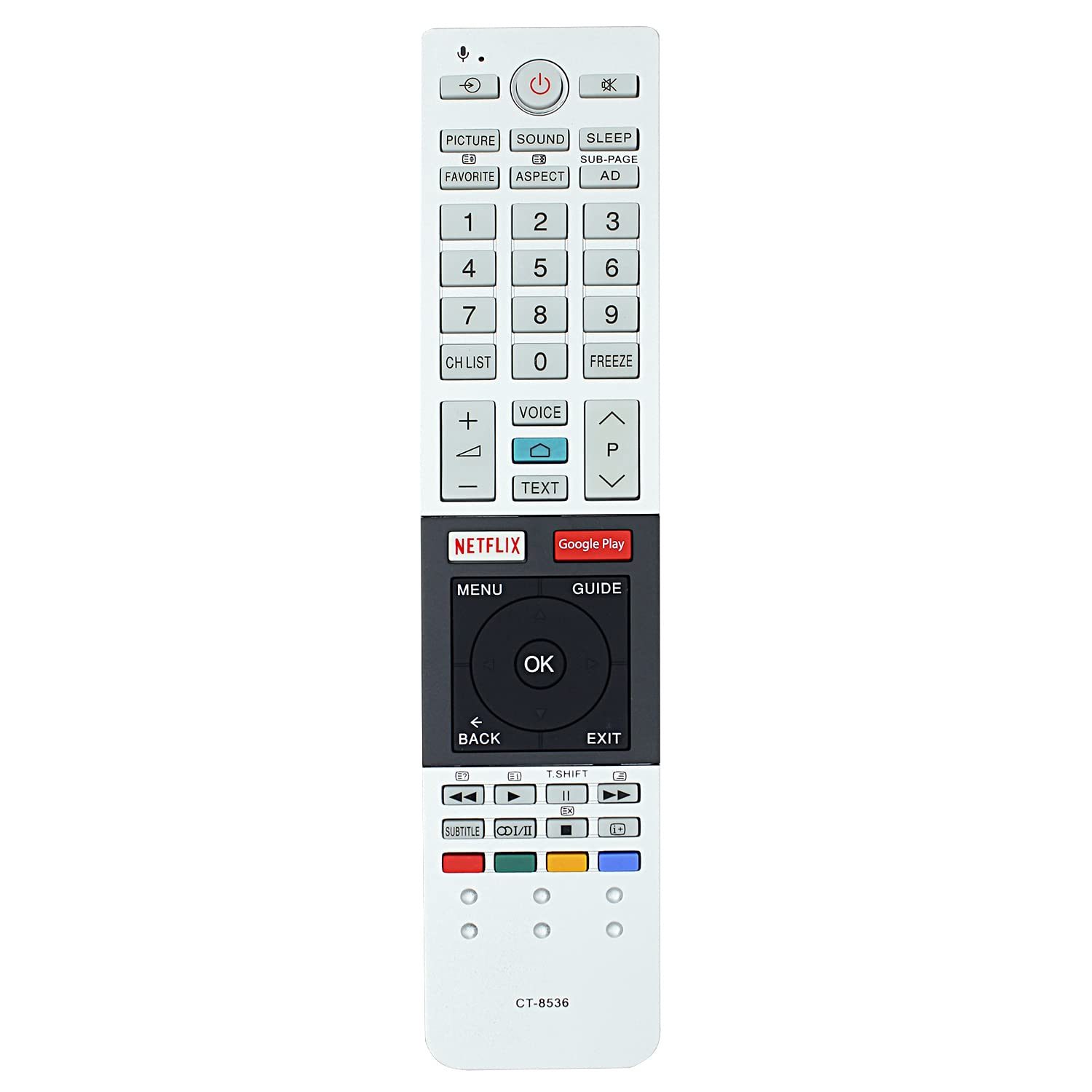 CT-8536 Compatible with TOSHIBA Replacement Television Remote Control A
CT-8536 Compatible with TOSHIBA Replacement Television Remote Control A