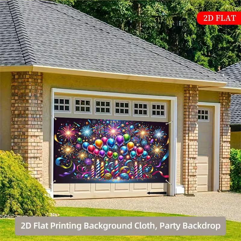 2D Happy Birthday Garage Door Banner with Fireworks Print 47.2x31.5inch/120*80cm
2D Happy Birthday Garage Door Banner with Fireworks Print 47.2x31.5inch/120*80cm