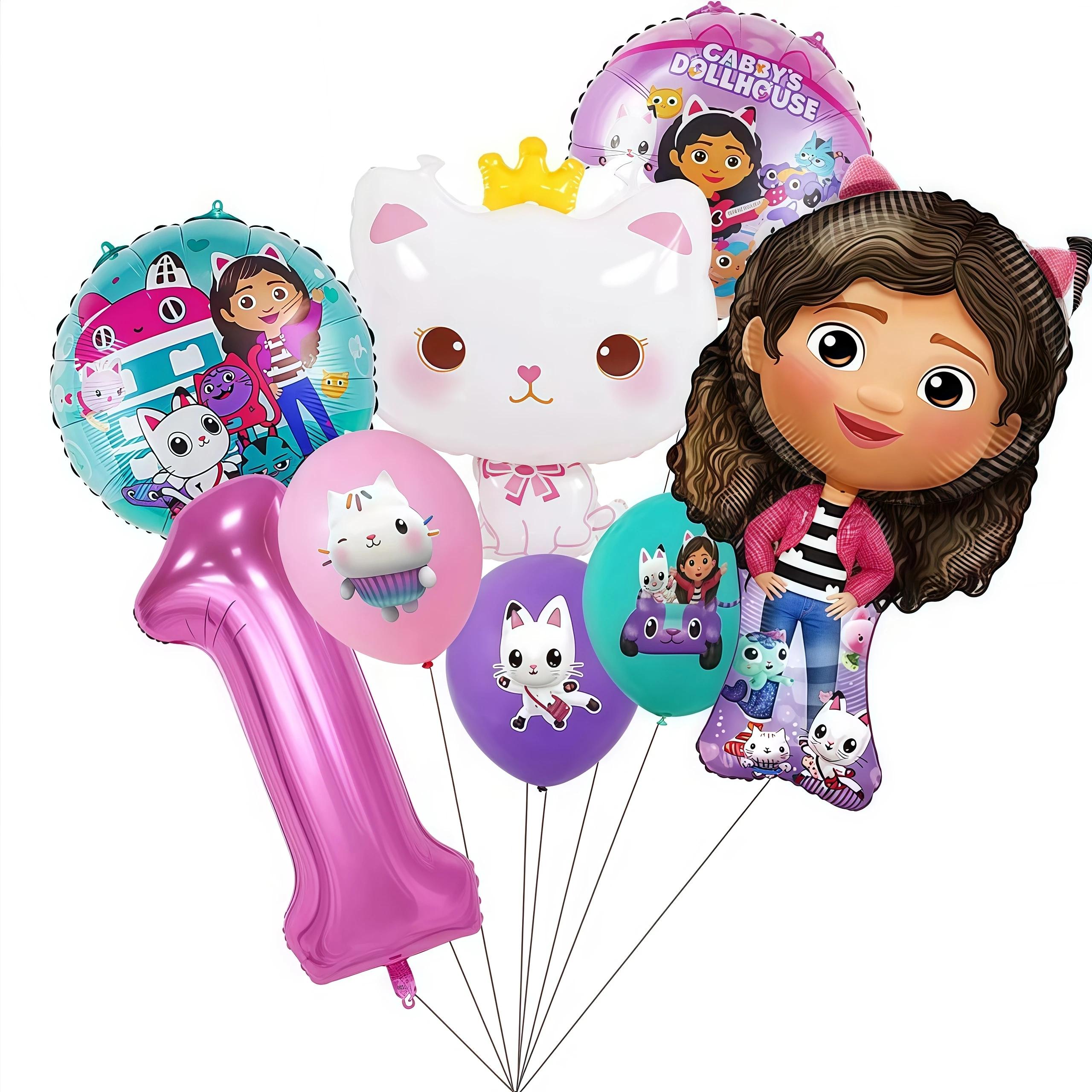 Gabby Dollhouse Party Supplies Gabby Birthday Party Favor Plate Cup Set 3D Balloons For Kids Girls Party Gift Items Photo Booth Props others
Gabby Dollhouse Party Supplies Gabby Birthday Party Favor Plate Cup Set 3D Balloons For Kids Girls Party Gift Items Photo Booth Props others