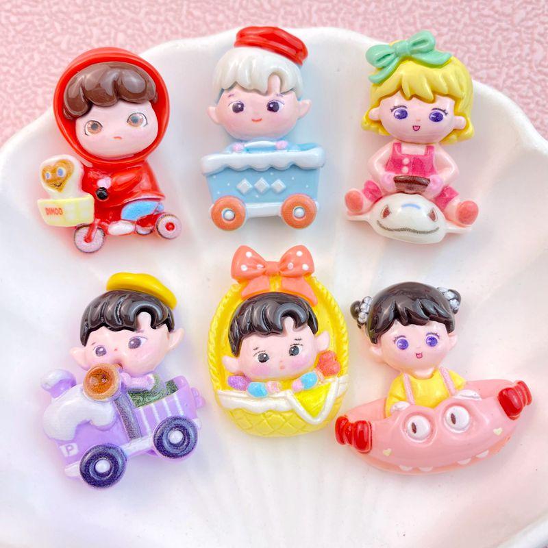 6/12Pcs New Cute Cartoon Little Boy, Girl Riding a Bike Series Flat Back Ornament Jewelry Bows Accessories 6pcs
6/12Pcs New Cute Cartoon Little Boy, Girl Riding a Bike Series Flat Back Ornament Jewelry Bows Accessories 6pcs
