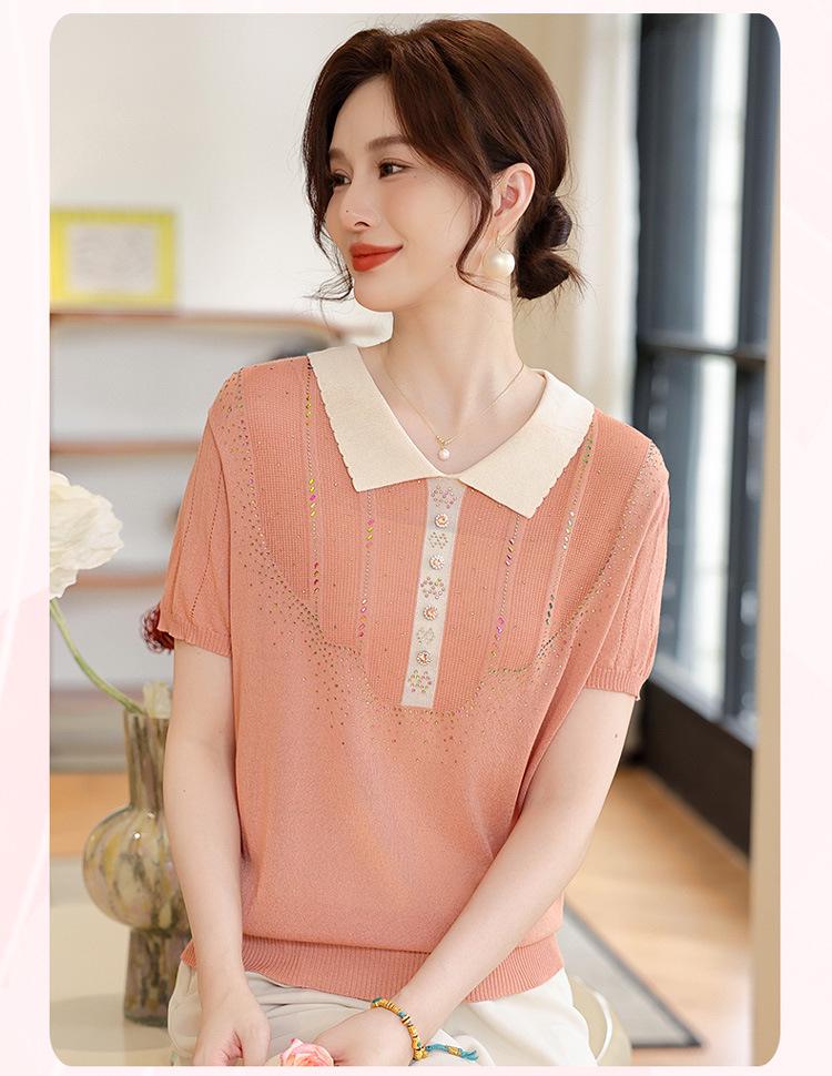 Mom s 2026 Summer Short Sleeve Ice Silk T-shirt for Middle-Aged & Elderly Women 4XL (135-150 lbs) рожевий/помаранчевий
Mom s 2026 Summer Short Sleeve Ice Silk T-shirt for Middle-Aged & Elderly Women 4XL (135-150 lbs) рожевий/помаранчевий