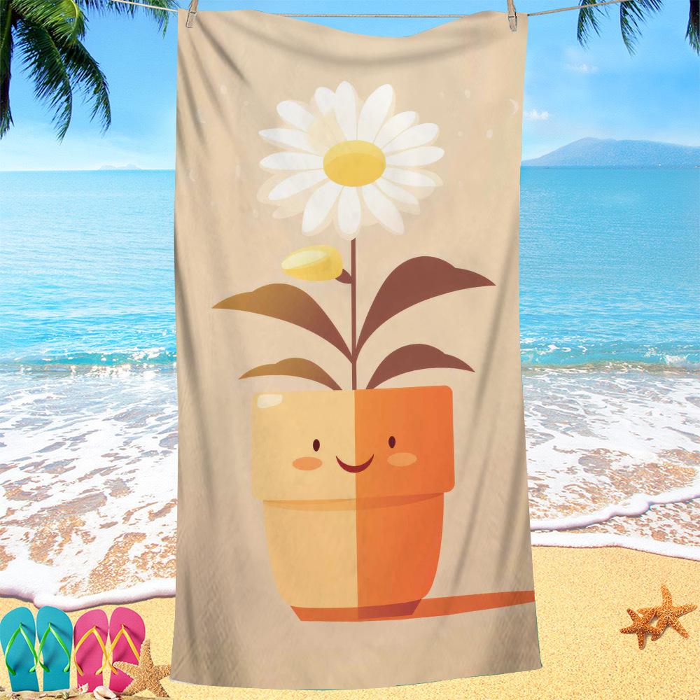 Nordic painted flowers digital-printed polyester Superfine fiber double-sided fleece Beach vacation bath towel, beach towel W40*H60(CM)
Nordic painted flowers digital-printed polyester Superfine fiber double-sided fleece Beach vacation bath towel, beach towel W40*H60(CM)