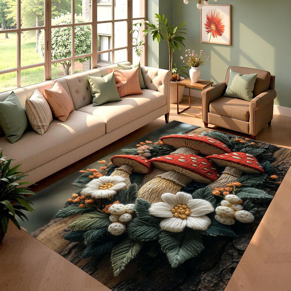 3D Embroidery Mushroom Pattern Area Rug Non-Slip Soft Durable Washable Floor Mat Decor Carpet for Living Room Bedroom Home Decor 40x60cm
3D Embroidery Mushroom Pattern Area Rug Non-Slip Soft Durable Washable Floor Mat Decor Carpet for Living Room Bedroom Home Decor 40x60cm