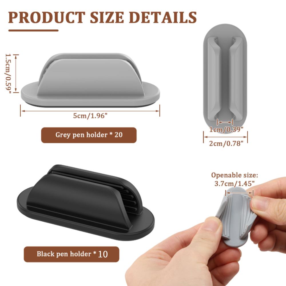 30Pcs Upgraded Adhesive Pen Holder Anti-fall Silicone Marker Holder for Clipboard Wall Classroom School Office Desk Accessories 8 inch
30Pcs Upgraded Adhesive Pen Holder Anti-fall Silicone Marker Holder for Clipboard Wall Classroom School Office Desk Accessories 8 inch
