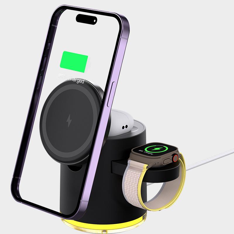C16 For Samsung Apple Watch Airpods iPhone 15W Magnetic Wireless Charger Stand Holder with Night Light White
C16 For Samsung Apple Watch Airpods iPhone 15W Magnetic Wireless Charger Stand Holder with Night Light White