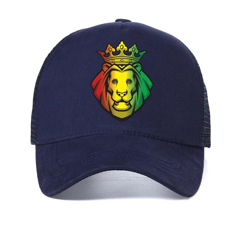 fashion Lion Of Judah Reggae Music Rastafari Rasta Baseball cap for men cotton awesome summer Mesh Breathable Trucker hat Adjustable темно-синього кольору
fashion Lion Of Judah Reggae Music Rastafari Rasta Baseball cap for men cotton awesome summer Mesh Breathable Trucker hat Adjustable темно-синього кольору