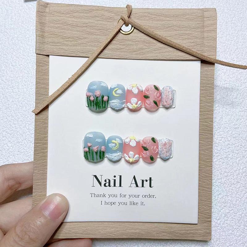 Gypsum Glue Frosted Hand-Painted Wearable Nail Art - Advanced Dopamine Pure Handmade Short Nails Extra Small
Gypsum Glue Frosted Hand-Painted Wearable Nail Art - Advanced Dopamine Pure Handmade Short Nails Extra Small