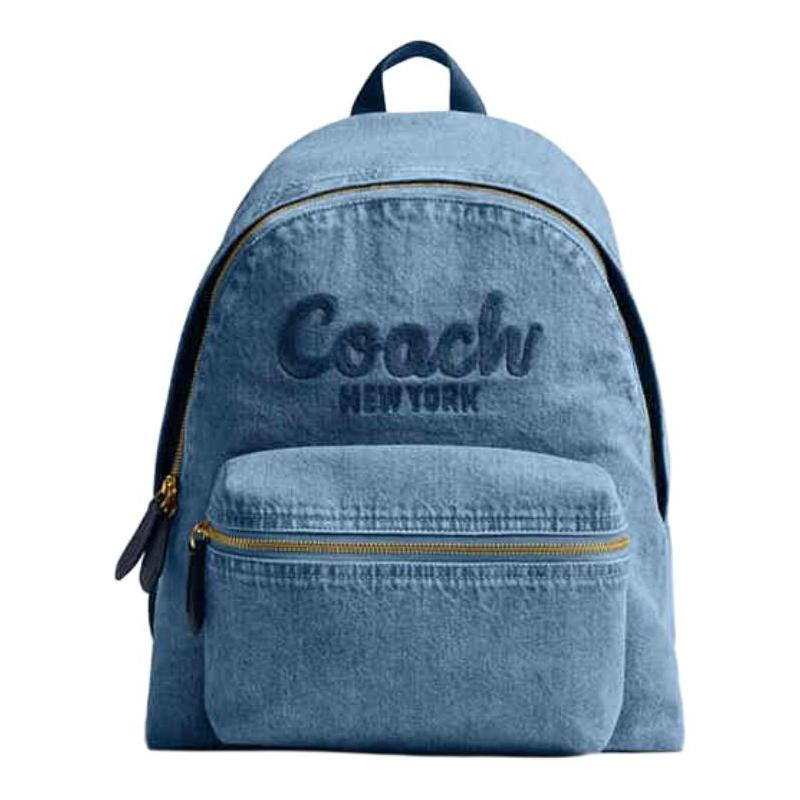 COACH Cargo 33 brand logo fabric backpack large size women s blue синій
COACH Cargo 33 brand logo fabric backpack large size women s blue синій
