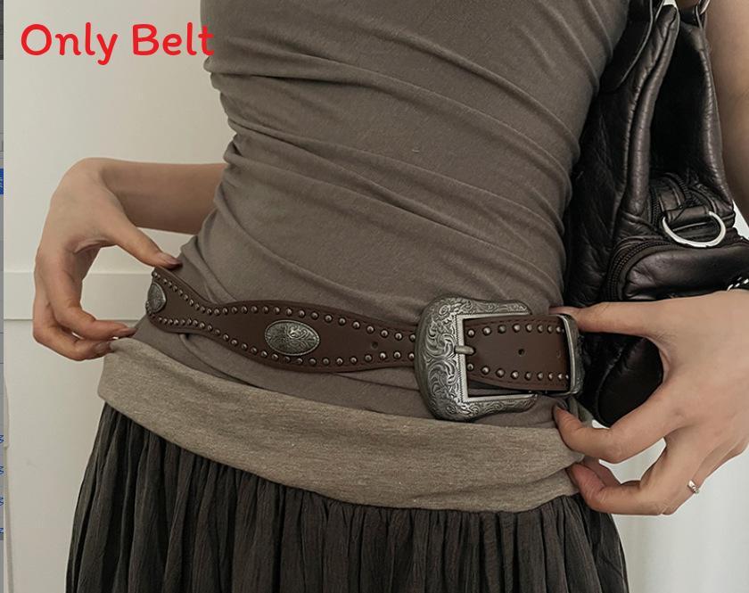 Vintage Art Style Pu Leather Belt For Women With Alloy Buckle For Casual Jeans коричневий
Vintage Art Style Pu Leather Belt For Women With Alloy Buckle For Casual Jeans коричневий