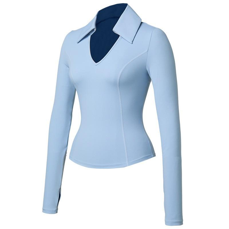 Tennis Clothes Women s Lapel Pick Long-sleeved Shirt T-shirt Sports Fitness Tight-fitting Quick-drying Running Nudity Slim Fit S
Tennis Clothes Women s Lapel Pick Long-sleeved Shirt T-shirt Sports Fitness Tight-fitting Quick-drying Running Nudity Slim Fit S