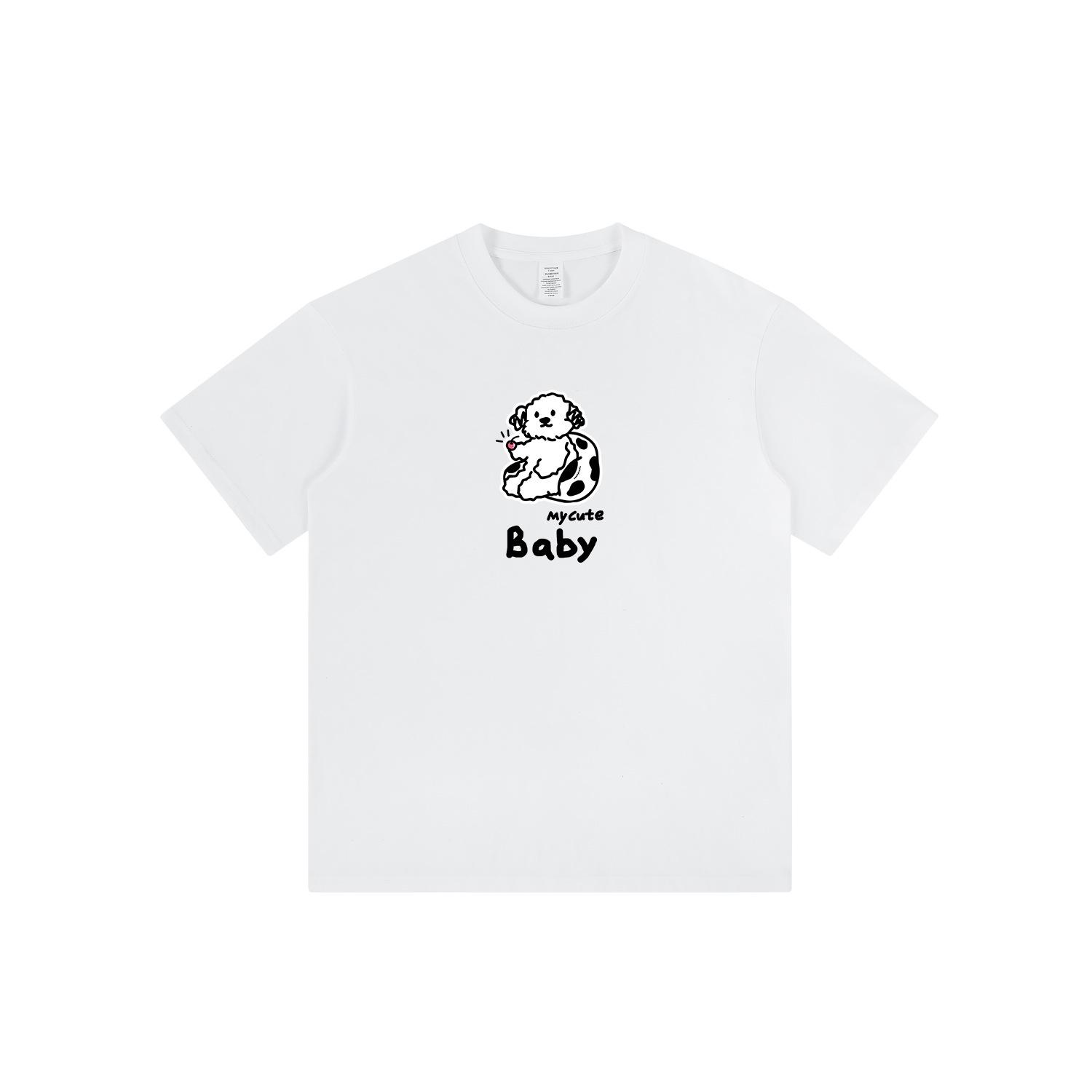 Original Cartoon Puppy Pure Cotton T-shirt - Unisex Summer Loose Fit, Short Sleeve, Round Neck with Trendy Small Print Extra Large
Original Cartoon Puppy Pure Cotton T-shirt - Unisex Summer Loose Fit, Short Sleeve, Round Neck with Trendy Small Print Extra Large