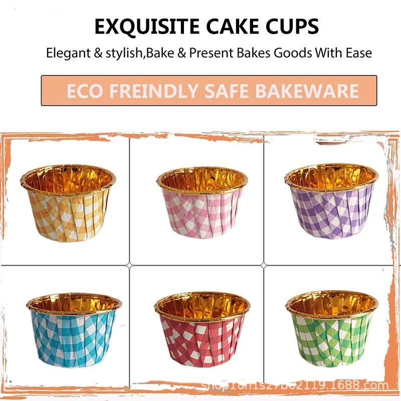 Single-Sided Gold Cake Cupssingle-Sided Aluminum Foil Crimped Paper Cups Bake-Resistant Warm Mafen Mafen Paper Tray Roll Cups 50 Pcs
Single-Sided Gold Cake Cupssingle-Sided Aluminum Foil Crimped Paper Cups Bake-Resistant Warm Mafen Mafen Paper Tray Roll Cups 50 Pcs