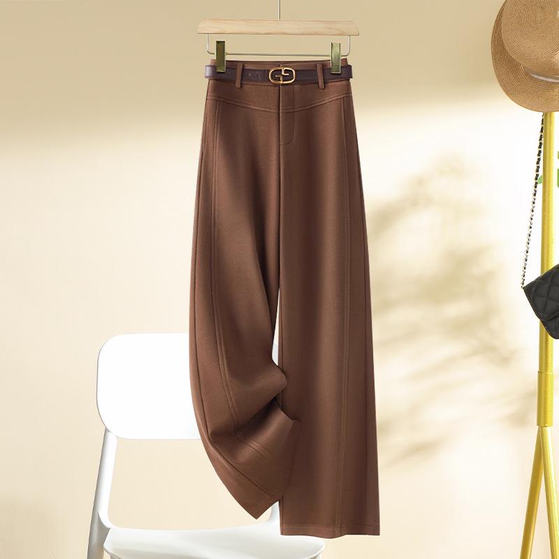Women s Woolen Casual Pants - 2024 Autumn/Winter Collection, Relaxed Fit, Narrow/Wide Leg, Lazy Straight-Leg Style 30
Women s Woolen Casual Pants - 2024 Autumn/Winter Collection, Relaxed Fit, Narrow/Wide Leg, Lazy Straight-Leg Style 30