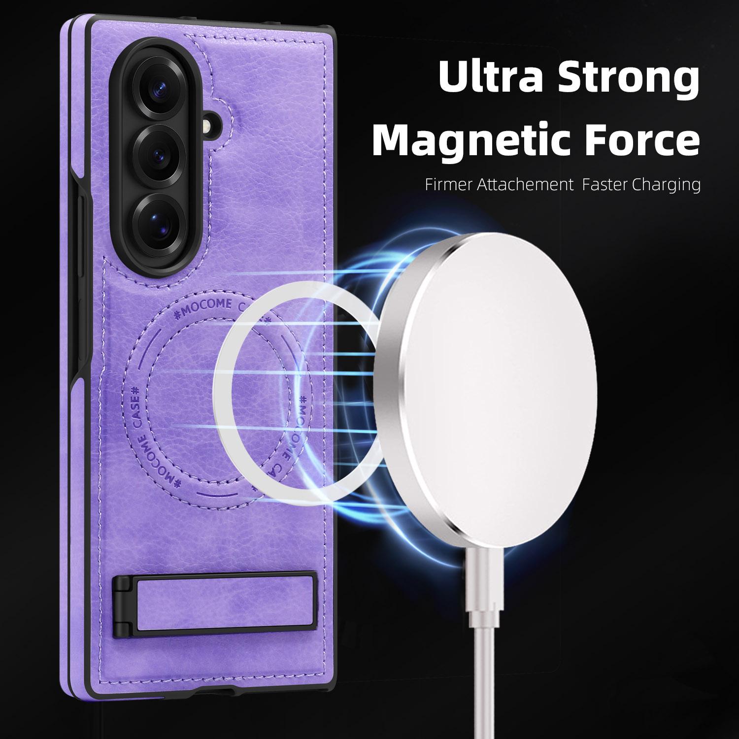 For Samsung Galaxy Z Fold7 5G Case Compatible with MagSafe Kickstand Leather Phone Back Cover Light Purple
For Samsung Galaxy Z Fold7 5G Case Compatible with MagSafe Kickstand Leather Phone Back Cover Light Purple