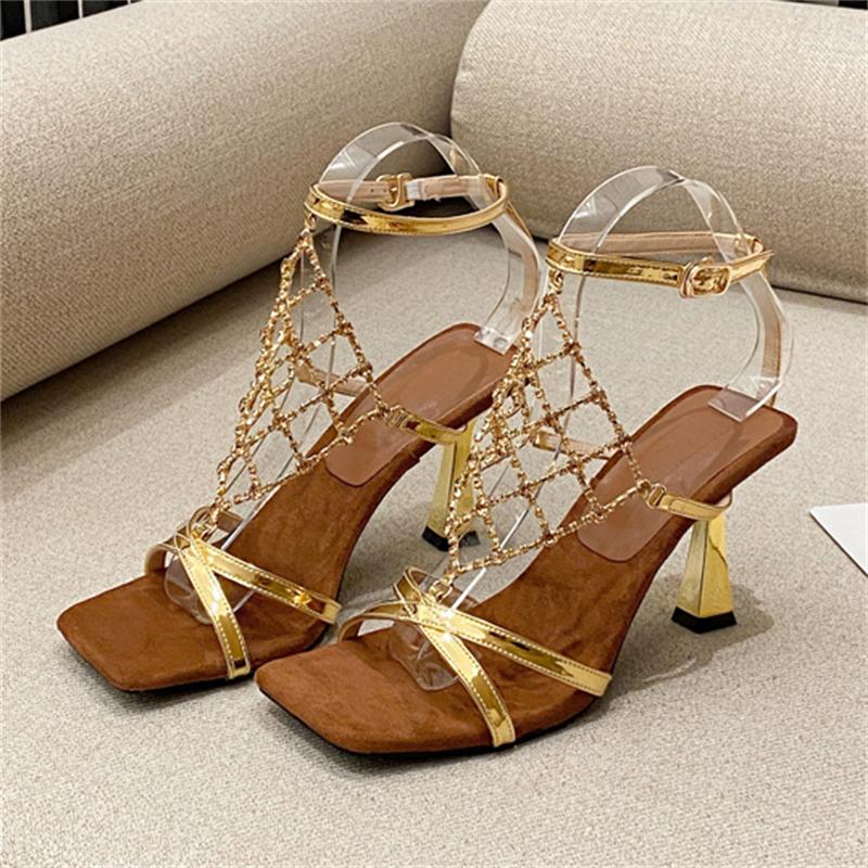 Eilyken Street Style Crystal Hollow Out Square Toe High Heels Women Sandals Buckle Strap Banquet Party Shoes 35 золотой
Eilyken Street Style Crystal Hollow Out Square Toe High Heels Women Sandals Buckle Strap Banquet Party Shoes 35 золотой