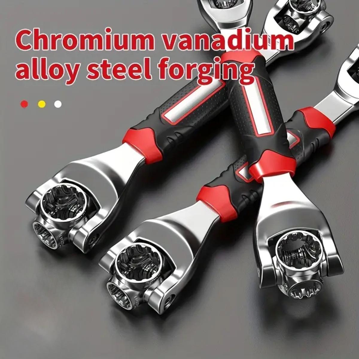 1PC 52-in-1 Multi-Purpose Socket Wrench, Non-Slip Handle and 360 Degree Swivel Head - Universal wrench and spanner tool for home and auto repairs 1pc 52 in 1 lever
1PC 52-in-1 Multi-Purpose Socket Wrench, Non-Slip Handle and 360 Degree Swivel Head - Universal wrench and spanner tool for home and auto repairs 1pc 52 in 1 lever